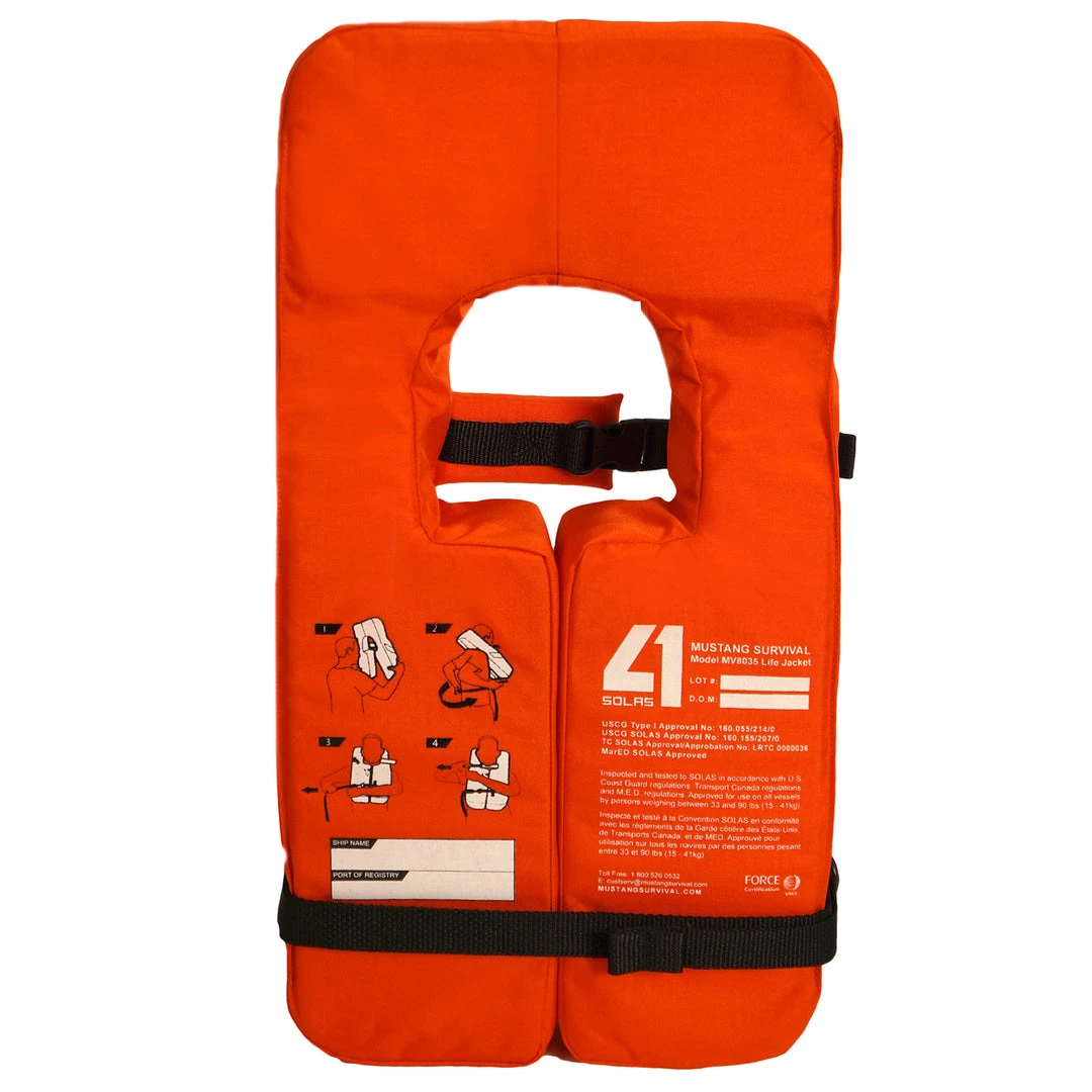 MV8040 Flotation SOLAS Type 1 Adult Life Jacket 4 MV8040 Flotation SOLAS Type 1 Adult Life Jacket