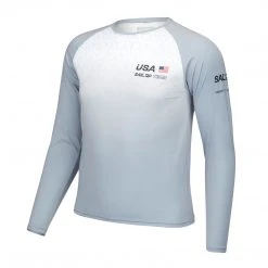 MA0127 Men's USA Sail GP UV Long Sleeve Men's Apparel