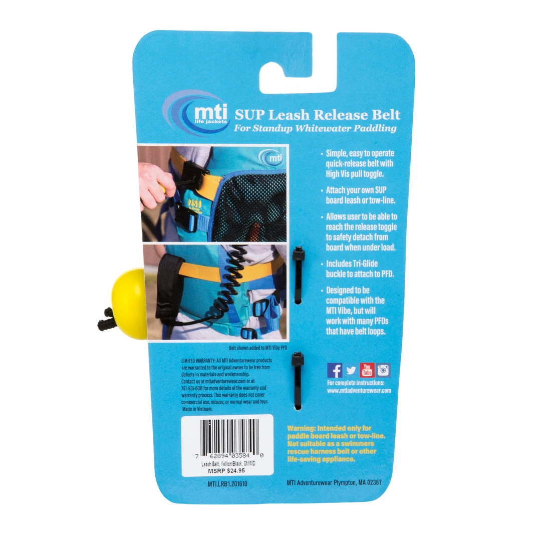 MTI Adventurewear Clearance SUP Leash Release Belt 4 MTI Adventurewear Clearance SUP Leash Release Belt